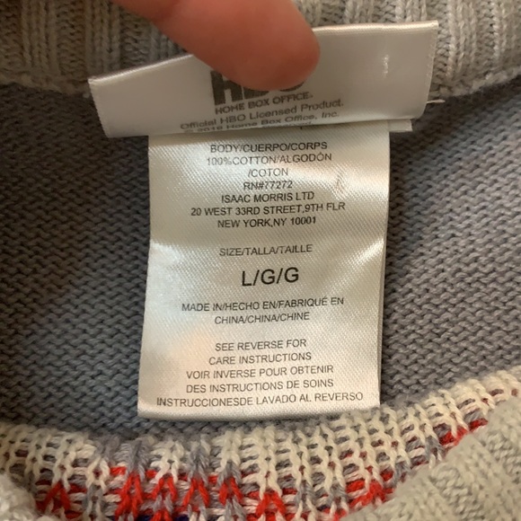 Game Of Thrones HBO Sweater Long Sleeve Size Large - Picture 8 of 9